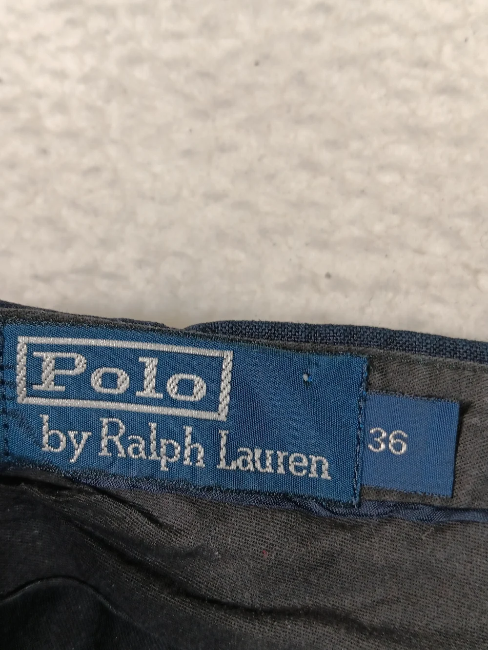 Vintage 80s Polo Ralph Lauren Pants Mens 36x30 Navy 100% Linen Trousers Italy
